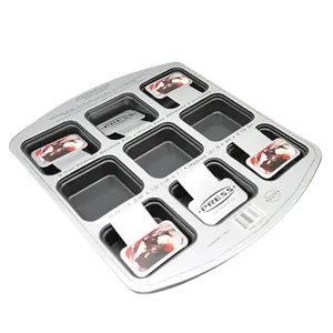 Molde para 9 Brownies Press 31.5 X 26 X 2.7cm
